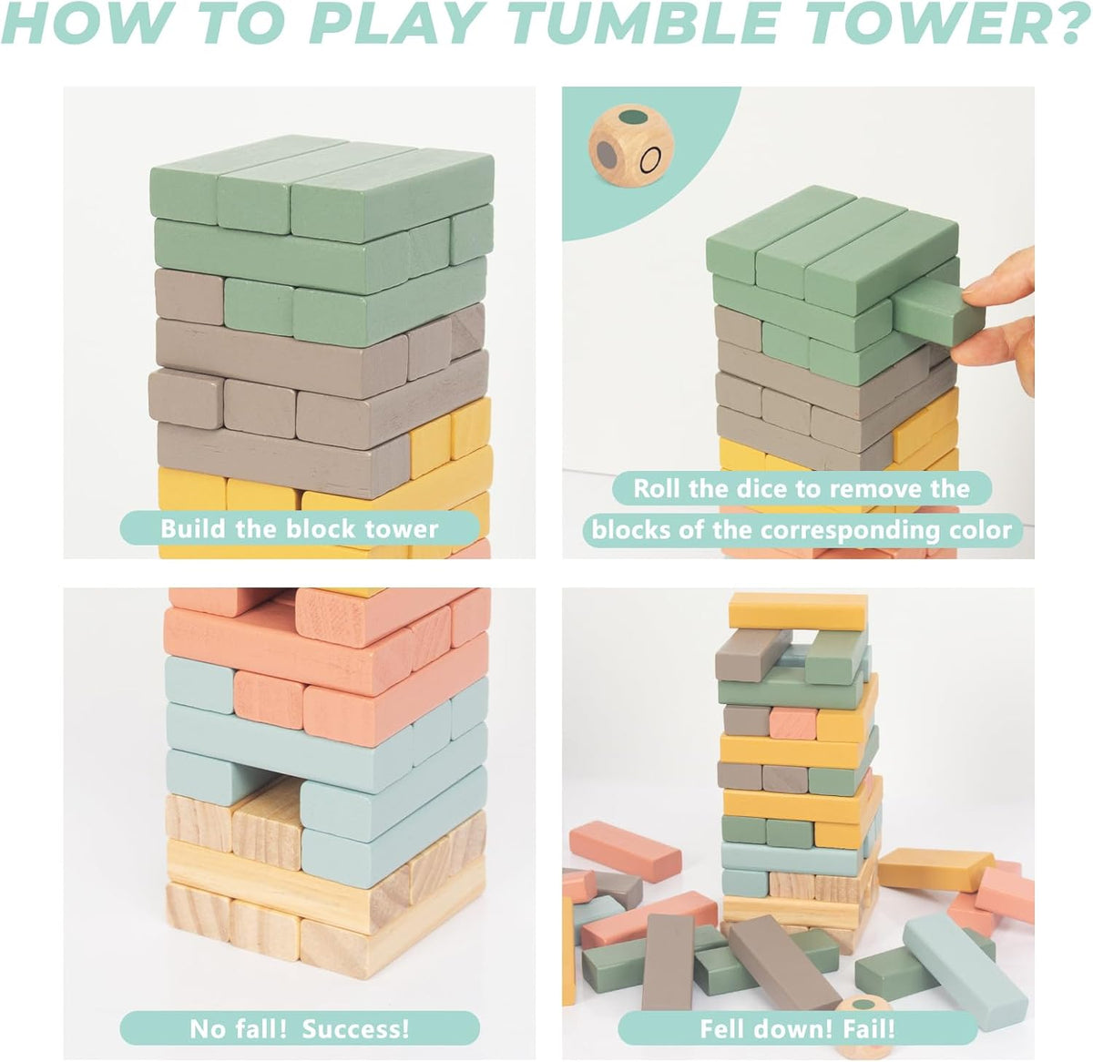 Wooden Blocks Stacking Games
