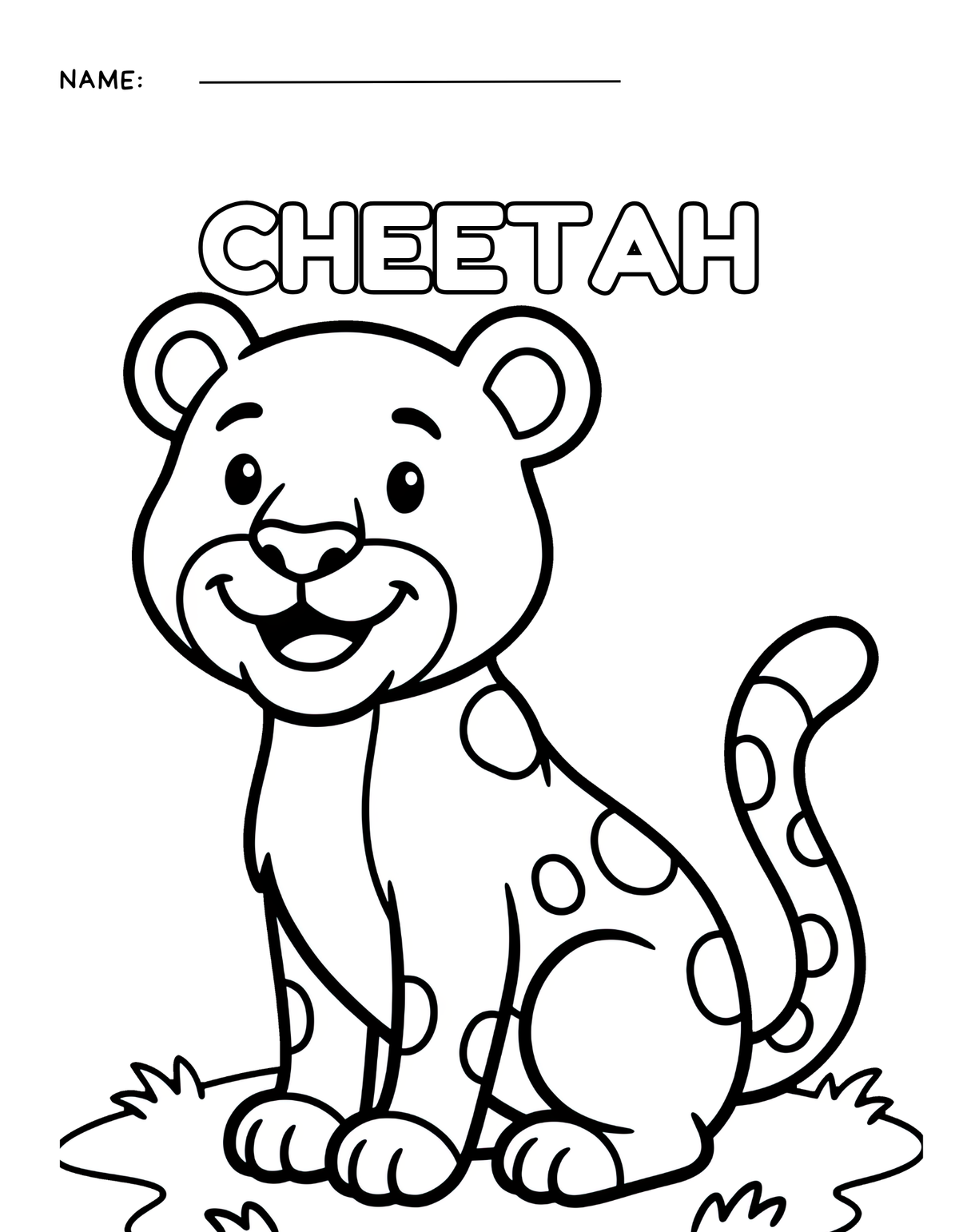 Animals I Know: Kids Animal Coloring Book