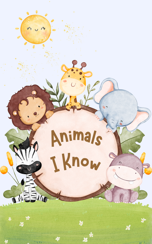 Animals I Know: Kids Animal Coloring Book