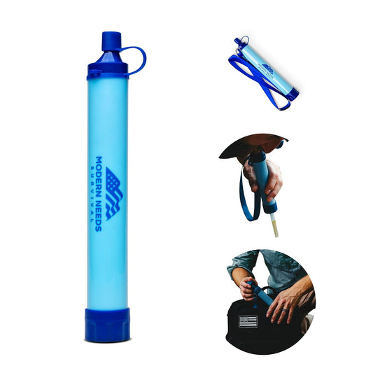  Personal Water Filter Straw | Backpacking Water Filter for Hiking & Camping