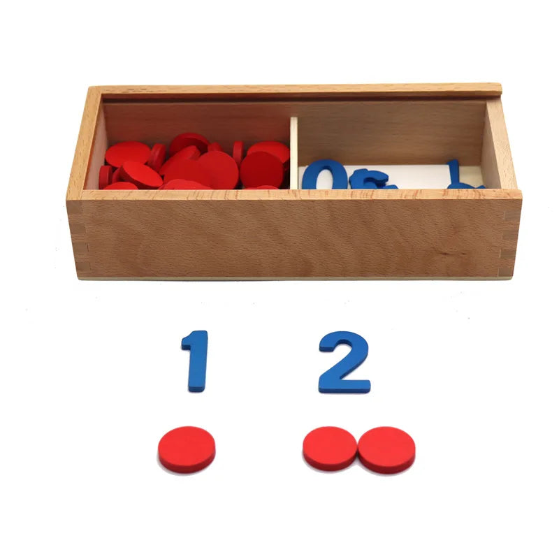 Kids Wooden Montessori Cognitive Cards