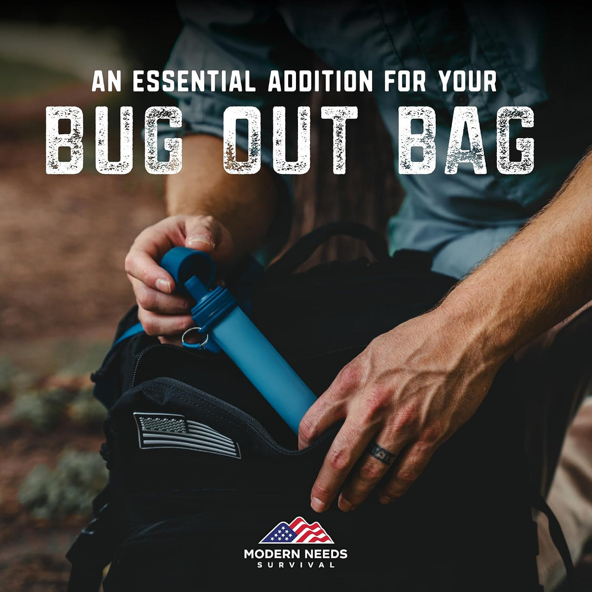  Personal Water Filter Straw | Backpacking Water Filter for Hiking & Camping