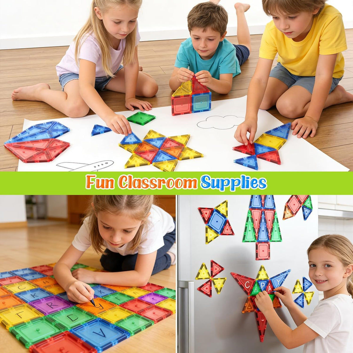 Magnetic Tiles Kids Toys