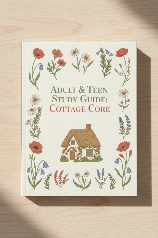 Cottagecore Study Guide Paperback Notebook