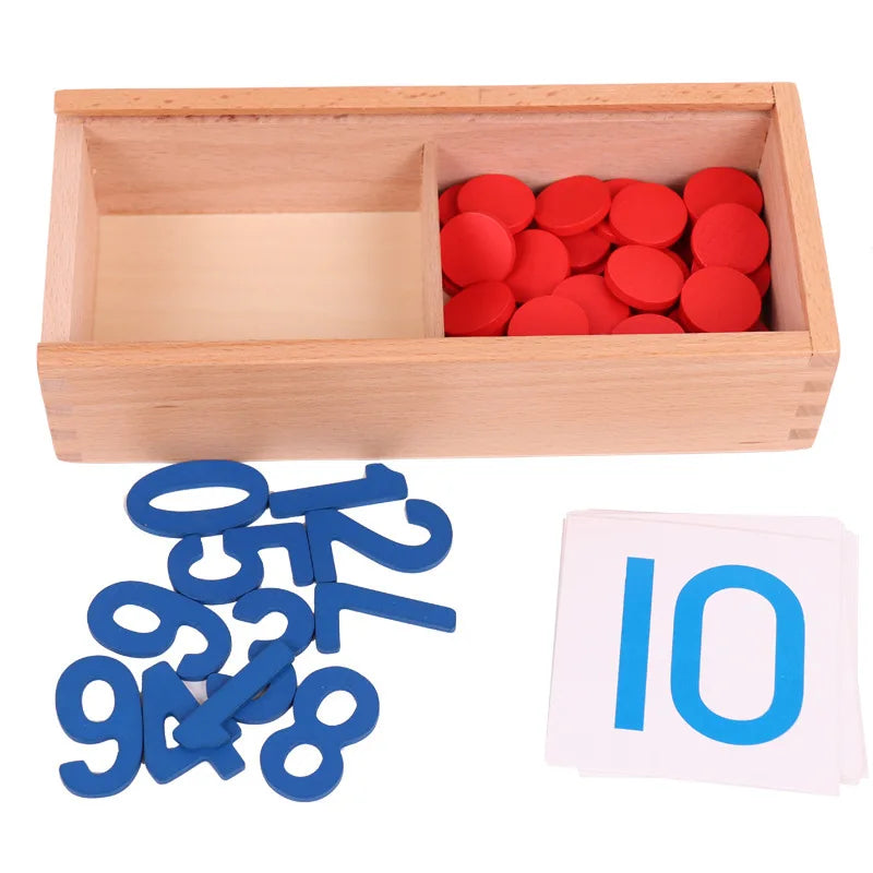 Kids Wooden Montessori Cognitive Cards